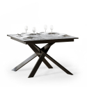 Jatkettava ruokapöytä 90x120-180cm moderni muotoilu Ganty Marble Tarjous