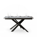 Jatkettava ruokapöytä 90x160-220cm moderni muotoilu valkoinen Ganty Pitkä Tarjous