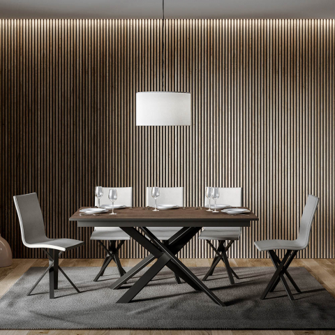 Design laajennettava ruokapöytä 90x160-220cm moderni puu Ganty Long Wood Ganty Long Wood Tarjous