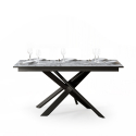 Jatkettava ruokapöytä 90x160-220cm moderni muotoilu Ganty Long Marble Tarjous