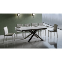 Jatkopöytä valkoinen 90x160-220cm keittiö ruokailutila Ganty Long Valkoinen Alennusmyynnit