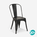 20 tuolit design teollinen metalli vintage shabby chic tyyli Lix teräs vanhaa 