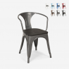 20 tuolia design metalli puu teollisuus tyyli baari keittiö steel wood arm Hinta