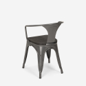 20 tuolia design metalli puu teollisuus Lix tyyli baari keittiö steel wood arm 