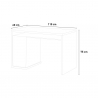 Valkoinen, moderni design-työpöytä, 3 laatikkoa 110x60cm Franklyn Alennusmyynnit