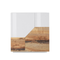Keittiön kaappi 100x43 cm, 2-ovinen valkoinen puu, Klain Wood Tarjous