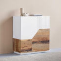 Keittiön kaappi 100x43 cm, 2-ovinen valkoinen puu, Klain Wood Alennukset