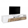 TV-teline 200x43cm seinäkiinnitteinen olohuone valkoinen moderni puu Hatt Wood Alennukset