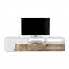 TV-teline 200x43cm seinäkiinnitteinen olohuone valkoinen moderni puu Hatt Wood Luettelo