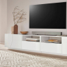 Moderni TV-teline 260x43cm olohuoneen seinäkaappi valkoinen kiiltävä Lisää Malli