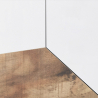 Valkoinen puinen lipasto 4 lokeroa 200x43cm olohuoneen kalusteet keittiö Hariett Wood Luettelo