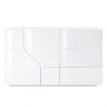 Valkoinen lipasto 140x43cm olohuone keittiö 2 ovea 3 laatikkoa Mira Tarjous