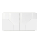 Sivupöytä 160x43cm 4 lokeroa keittiökaappi olohuoneen suunnittelu valkoinen Hänen Alennusmyynnit