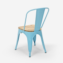 teollinen tyyli tuolit Lix design keittiö baari teräs wood top light Ominaisuudet