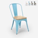 teollinen tyyli tuolit Lix design keittiö baari teräs wood top light Varasto