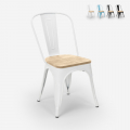 teollinen tyyli tuolit Lix design keittiö baari teräs wood top light Tarjous