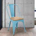 teollinen tyyli tuolit Lix design keittiö baari teräs wood top light Hinta