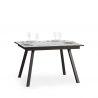 Mirhi marmorinen jatkettava ruokapöytä 90x120-180cm moderni muotoilu Tarjous