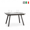 Mirhi marmorinen jatkettava ruokapöytä 90x120-180cm moderni muotoilu Myynti