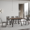 Jatkettava puinen ruokapöytä keittiö 90x120-180cm design Mirhi Noix Alennusmyynnit