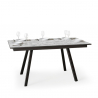 Jatkettava ruokapöytä 90x160-220cm moderni muotoilu Mirhi Long Marble Tarjous