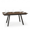 Laajennettu puinen ruokapöytä keittiö 90x160-220cm Mirhi Long Noix Tarjous