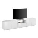 TV-taso design 4 ovea liukuva laatikkolokero valkoinen Vega Low XL Tarjous