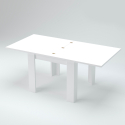 Ruokapöytä pidennettävä 90-180x90cm sivupöytä design puu valkoinen Jesi Liber Wood Tarjous