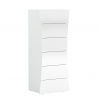 Arco Septet kiiltävä valkoinen 6 laatikollinen makuuhuoneen lipasto lipasto Tarjous