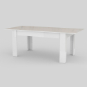 Sivupöytä pidennettävä 160-210x90cm ruokailuun moderni design valkoinen Jesi Long Tarjous