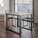 Jatkettava keittiön ruokapöytä 90x90-180cm valkoinen Tecno Libra Tarjous