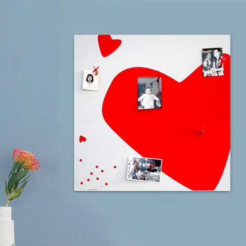 Magneettinen seinä liitutaulu design sydän koristeellinen sydän Heart Tarjous