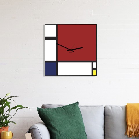 Moderni magneettitaulu seinäkello Mondrian