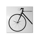 Moderni 50x50cm neliön seinäkello design polkupyörä Bike On Alennusmyynnit
