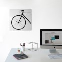 Moderni 50x50cm neliön seinäkello design polkupyörä Bike On Myynti