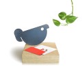 Rauta puu paperipaino magneetti työpöytä toimisto Bird Messenger Tarjous