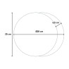 Eclissi musta valkoinen pyöreä minimaalinen moderni muotoilu seinäkello Valinta