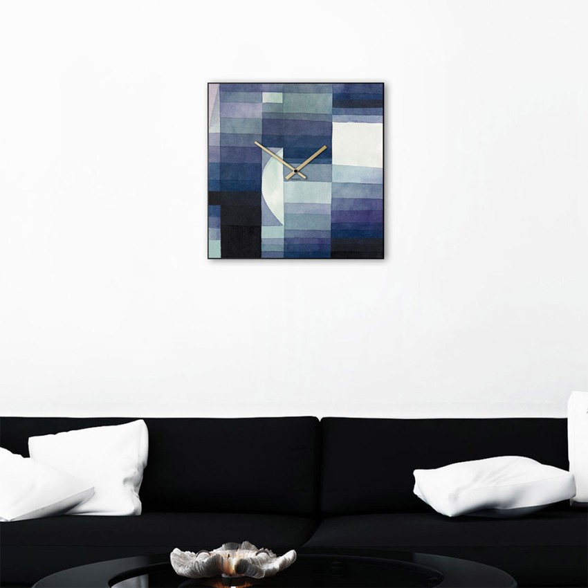 Neliönmuotoinen seinäkello 50x50cm, moderni ja nykyaikainen design Klee Tarjous