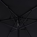 Terassipuutarhasateenvarjo 3x2 keskitolpalla Rios Musta Malli