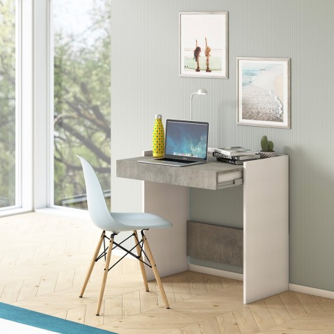 Smartworking työpöytä 80x40 kotitoimiston moderni laatikko Home Desk