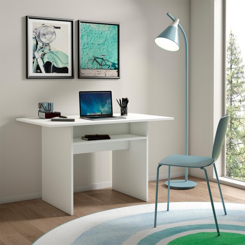Jatkettava konsolipöytäpöytä valkoinen puu 120x35-70cm Oplà