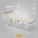 20 aurinkotuolia ranta taitettava alumiinista Gabicce Gold Tarjous