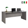 Puinen työpöytä toimistoon, harmaa betoniefekti ja moderni design 180x69cm Pratico Myynti