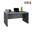Pieni työpöytä, puinen, harmaa väri betoniefektillä, design Pratico Myynti